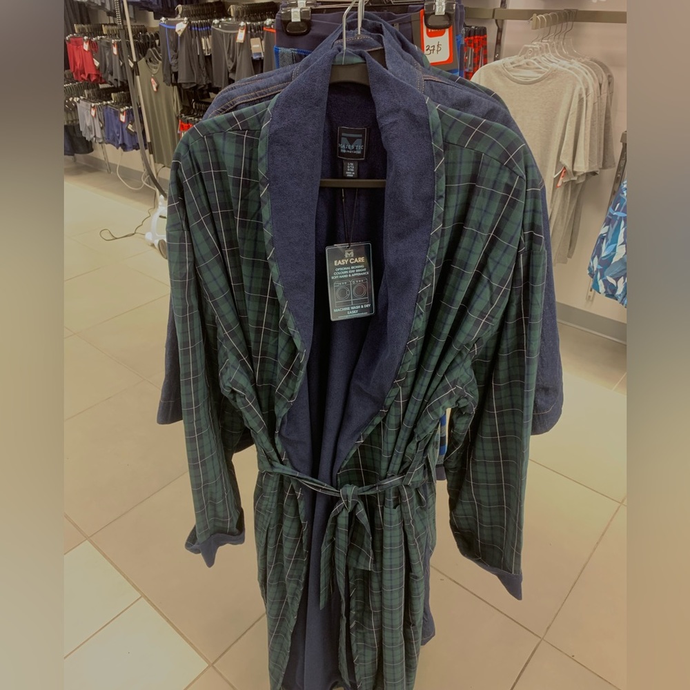 Majestic Denim&Cotton Bedroom Dress Green Square